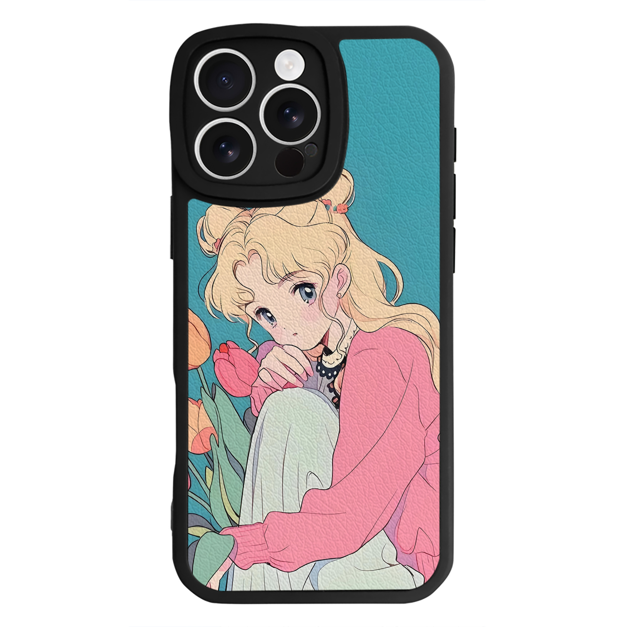 （画像用） 美少女戦士セーラームーン Sailor Moon 【iPhone 16シリーズ対応】シリコンスマホケース（レザー調） 材質：シリコン